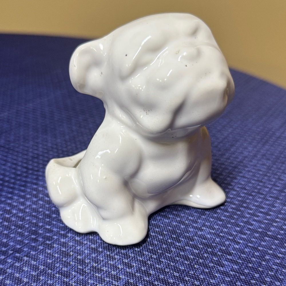 bulldog planter from Morton Pottery 4” tall